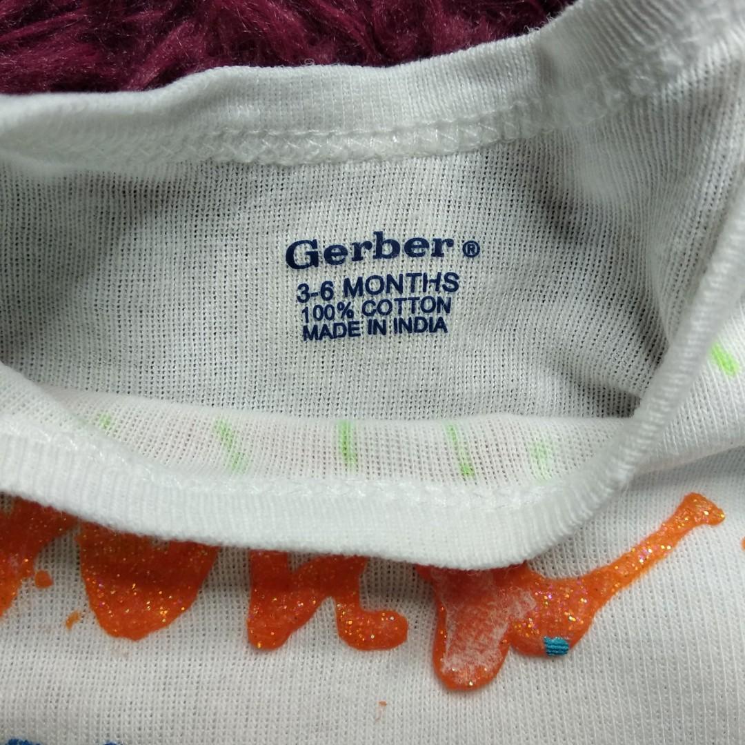 Gerber Onesies 3 to 6 months (Category: Babies & Kids Fashion) located in Pasig City. Submitted by KnEOnlineShop (Listing ID 1076544349, Image 3). Description: ✔Take Note: Manage your Expectation! All items are preloved in good condition unless stated. Some may have washable stains. ✔Strictly NO RESERVATION! ❌ NO Joy Reservers/Bogus Buyers BLOCKED.