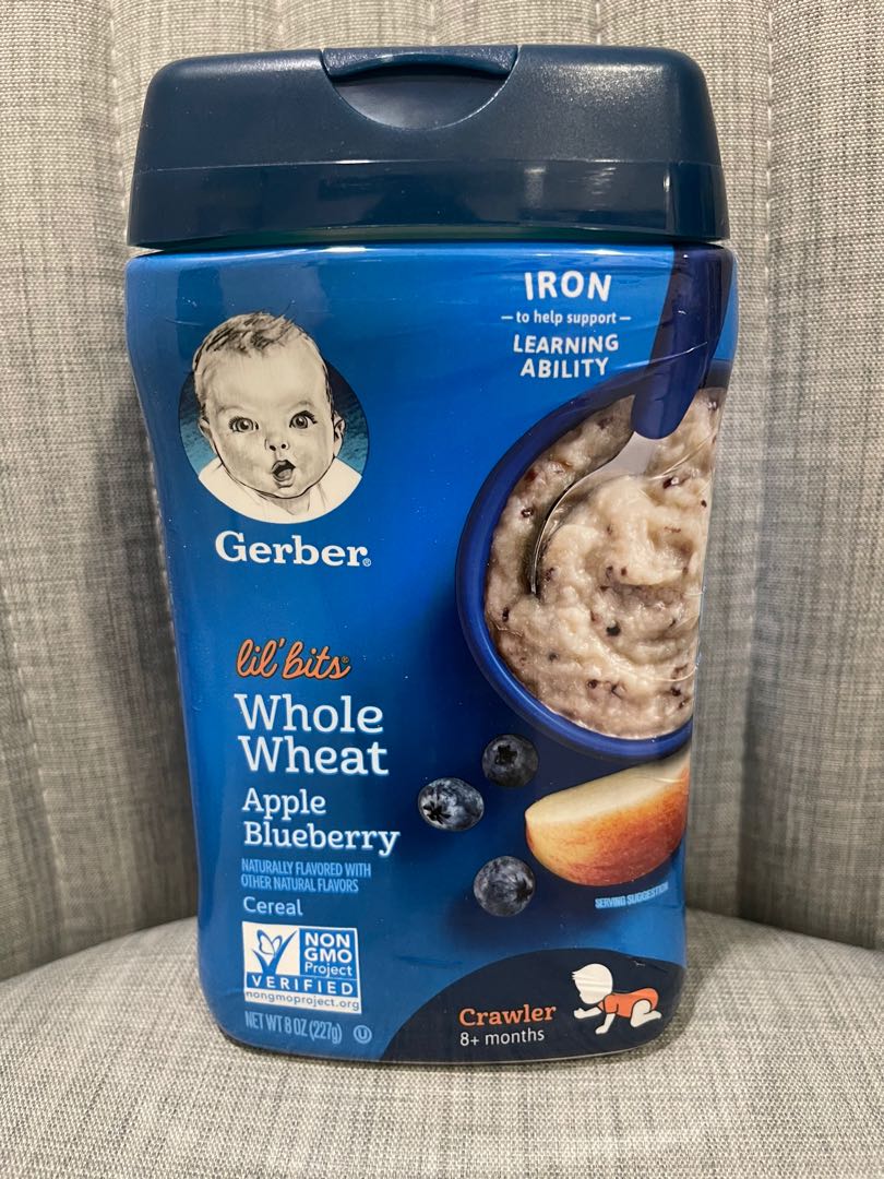 Gerber Whole Wheat Apple Blueberry, Babies & Kids, Nursing & Feeding