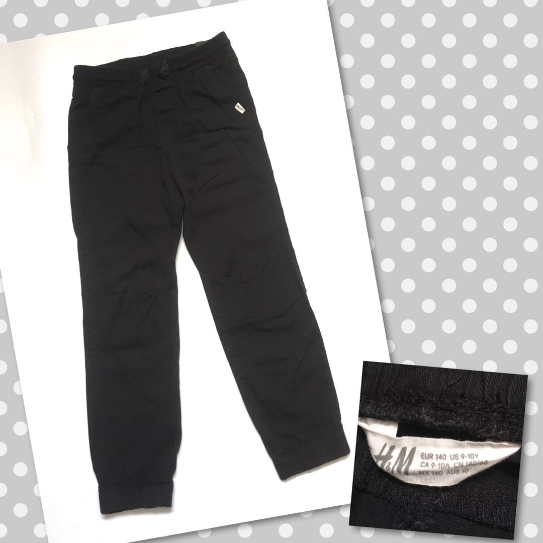 H\u0026M Kids black jogger pants (celana 