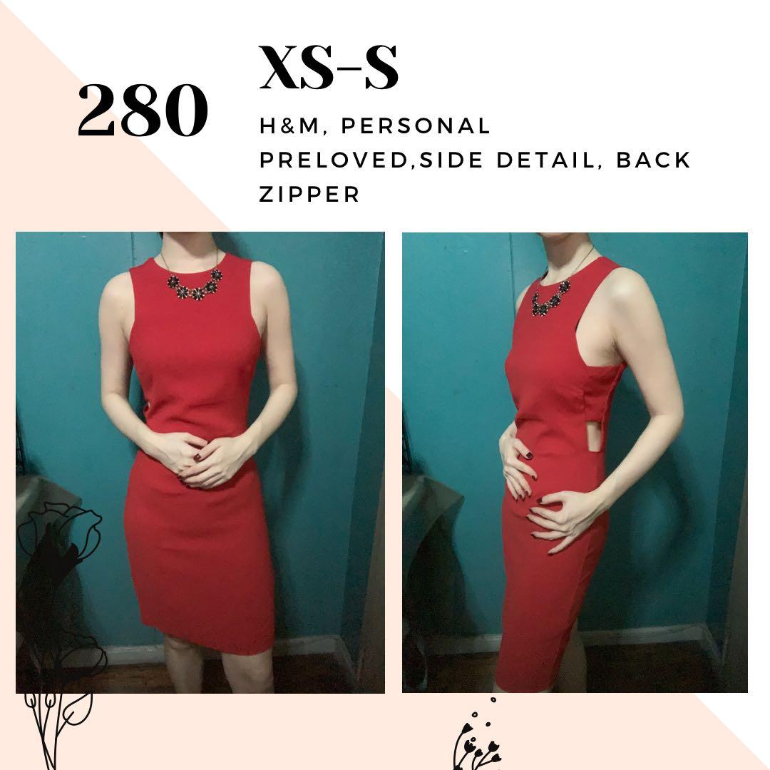 H☀M Sexy Red Dress, Women's Fashion ...