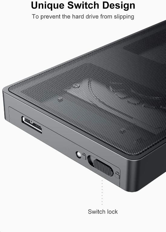 Inateck 2.5 Hard Drive Enclosure, USB 3.0 External Hard Drive Case