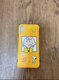 【全新】iphone XS Snoopy 查理布朗 開心手機殼
