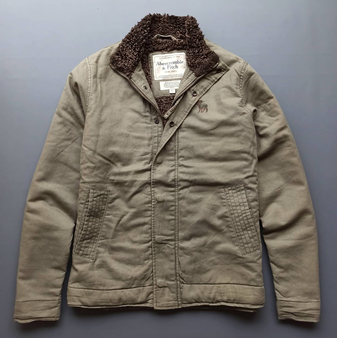 Jaket Abercrombie \u0026 Fitch Sherpa 