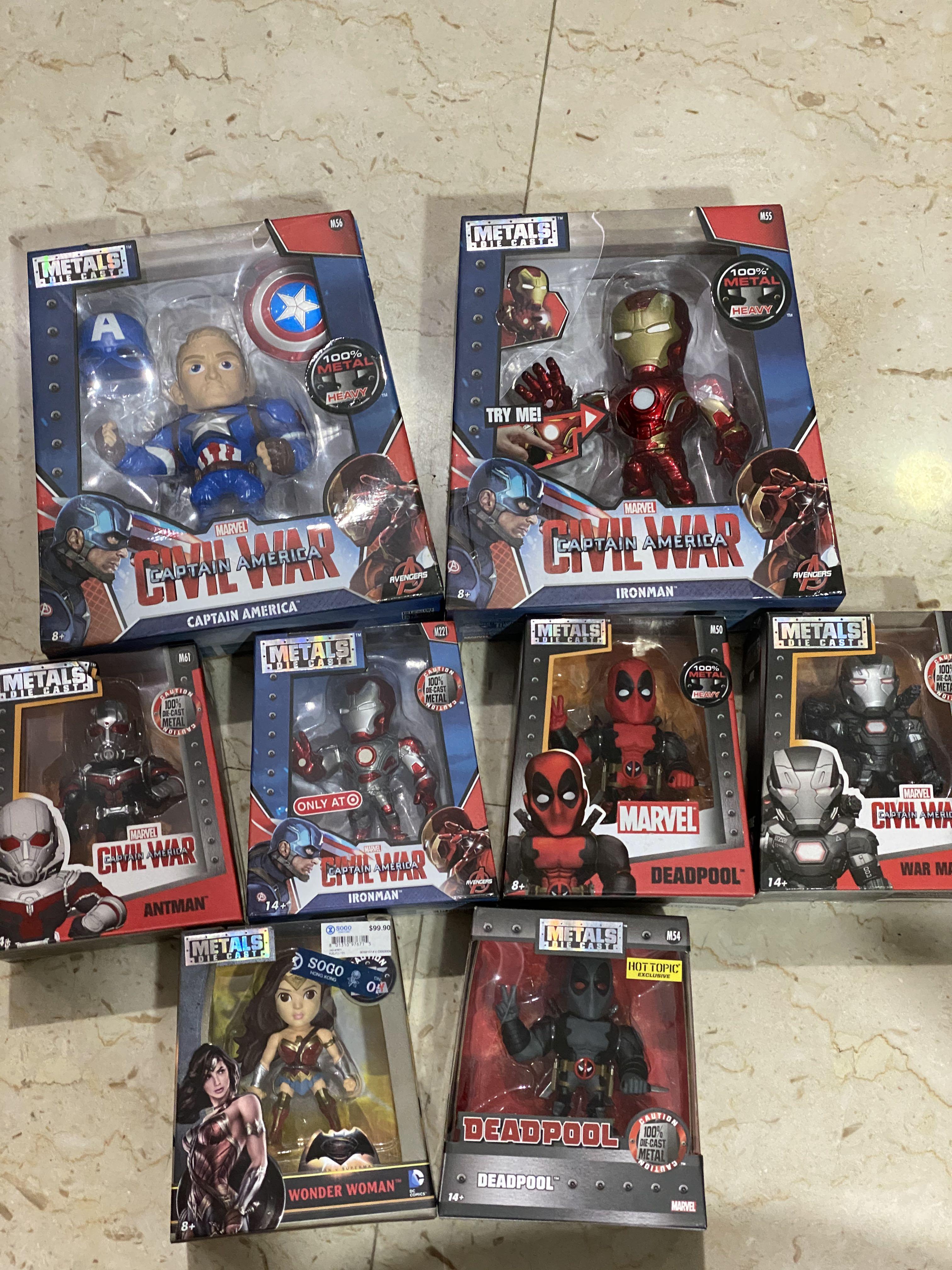 sale 1020 Lot of metals diecast marvel dc figures ironman captain