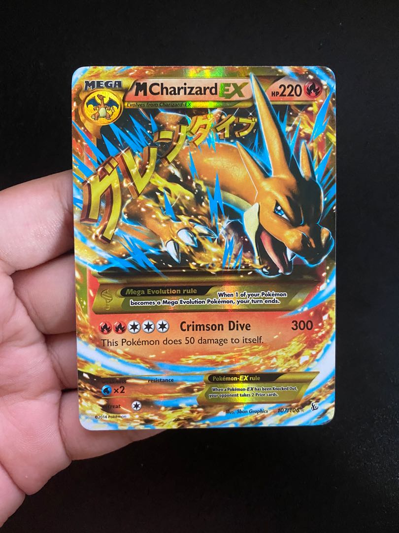 Card M Charizard-EX 107/106 da coleção Flashfire