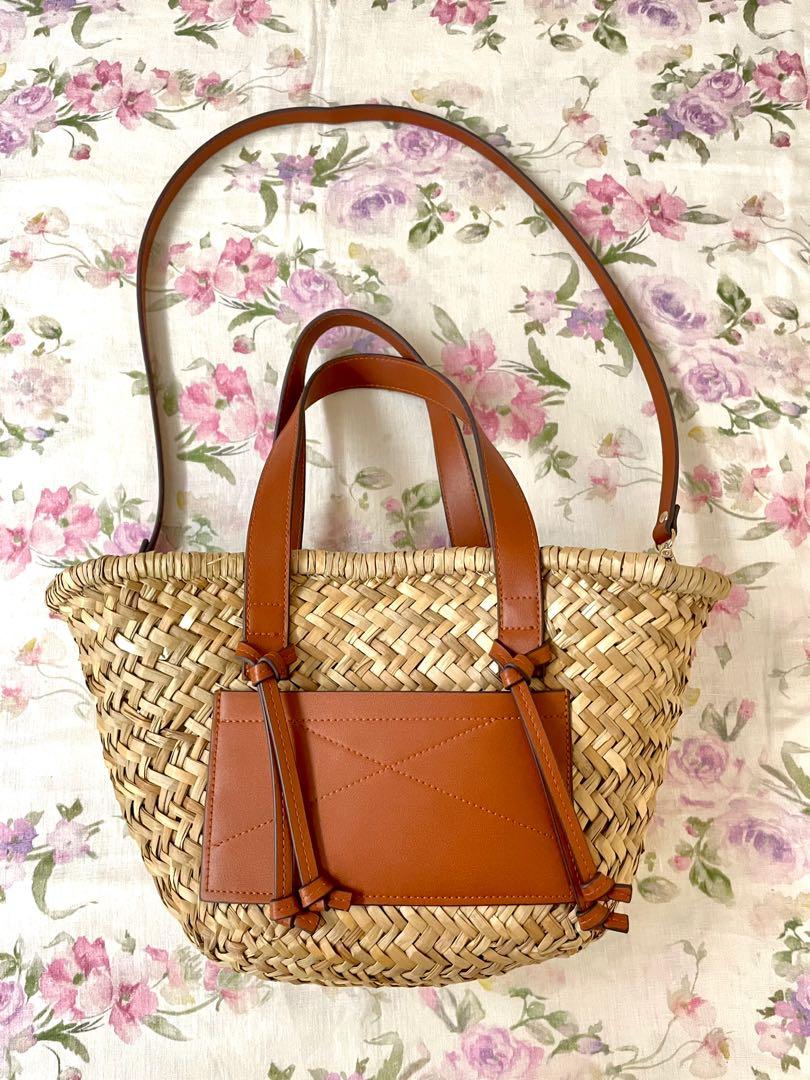 Double strap basket bag deals