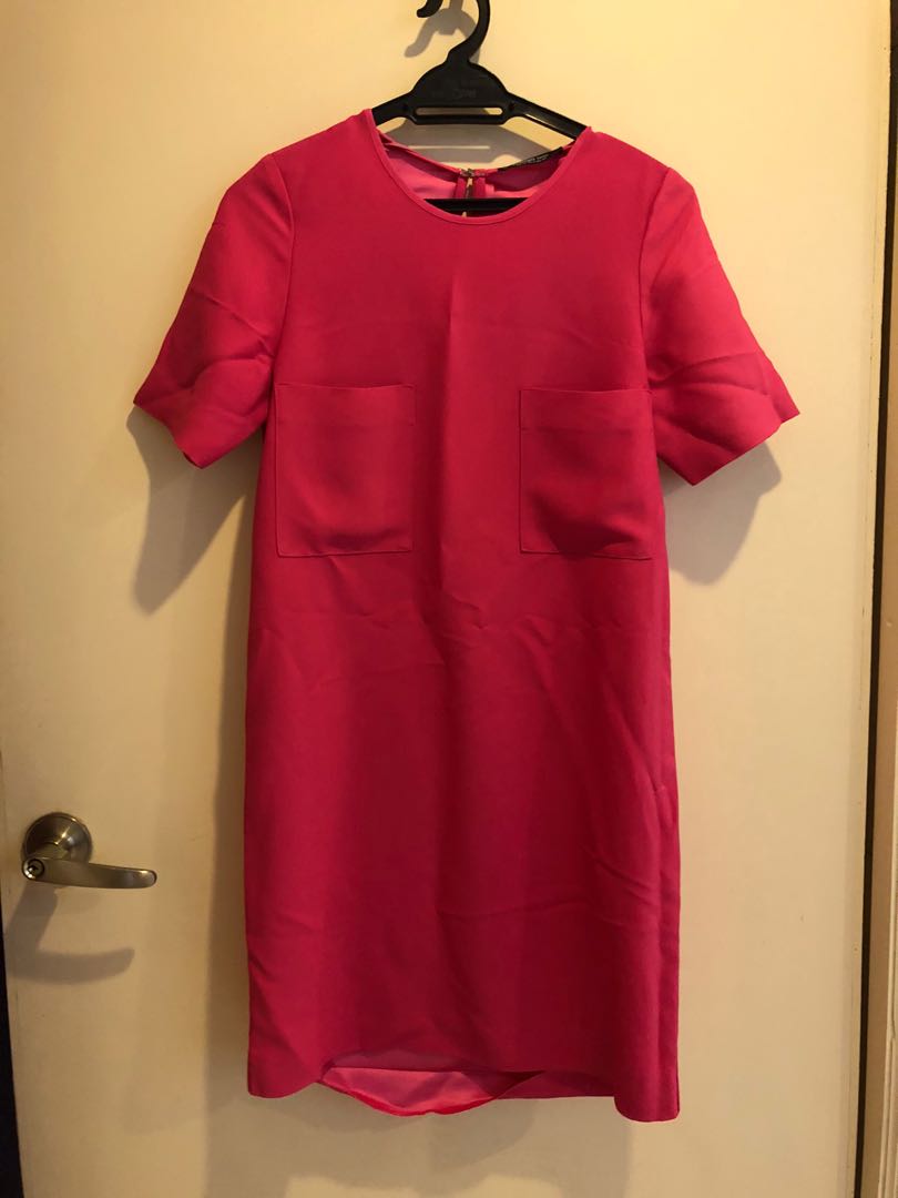 mango fuchsia dress