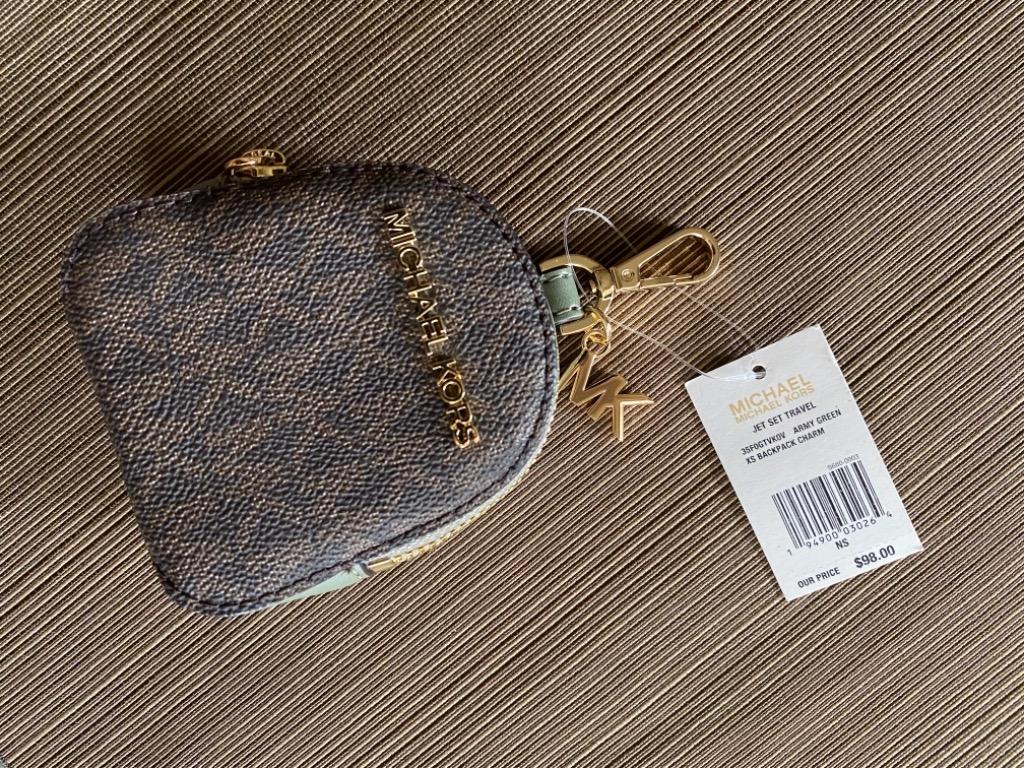 MICHAEL KORS BACKPACK CHARM, Women's Fashion, Bags & Wallets, Wallets &  Card holders on Carousell