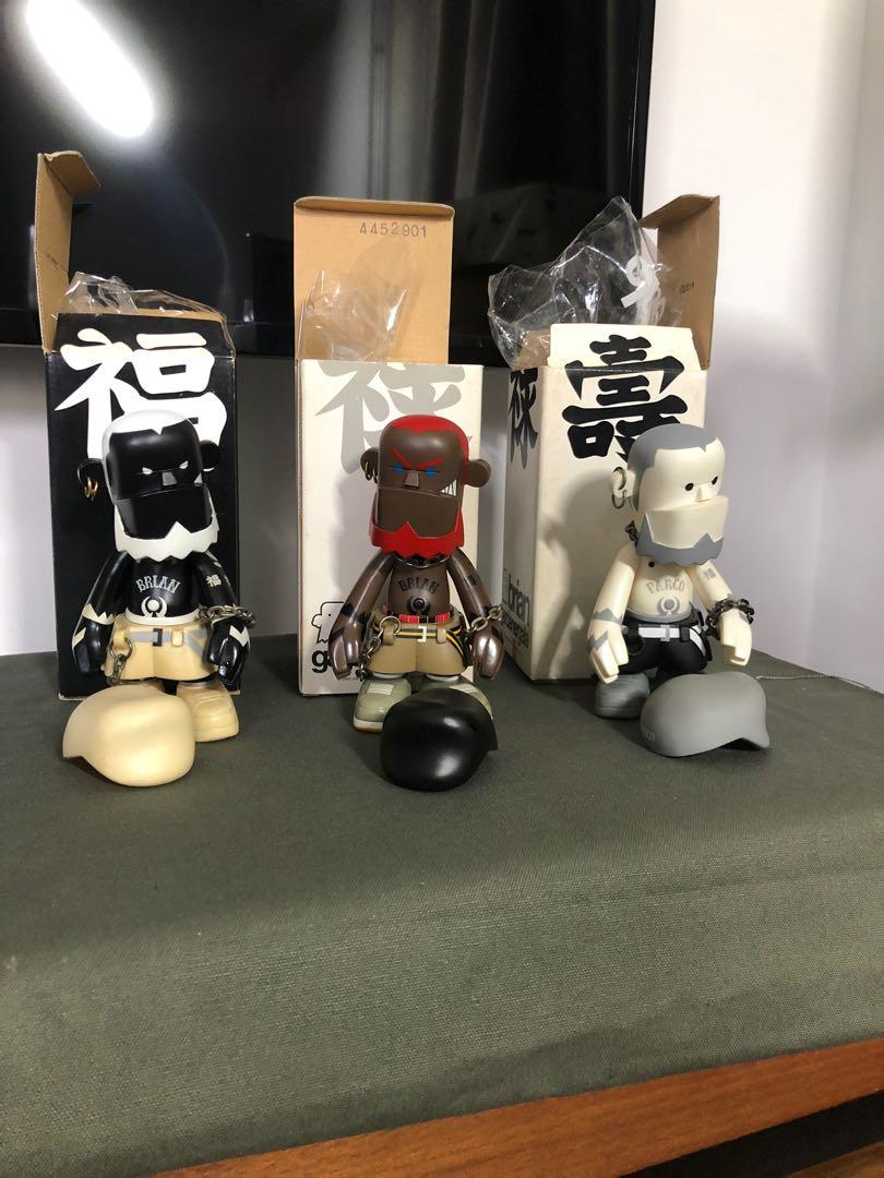 Michael Lau(gardenergala Brian)搪膠公仔一套三件, 玩具收藏品, 手辦