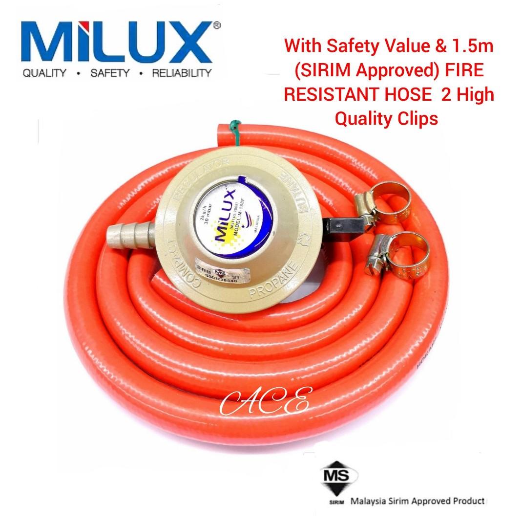 Milux Gas Stove Regulator Hose Sirim Certified Puchong Pj Kitchen Appliances On Carousell