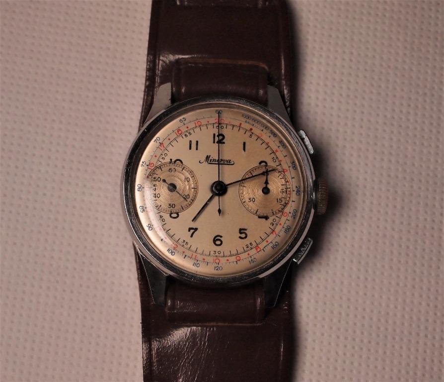 Minerva 1940s Chronograph, Luxury, Watches on Carousell