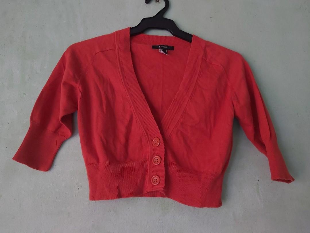 MNG Suit Burnt Orange Bolero Women s Fashion Coats Jackets and Outerwear on Carousell