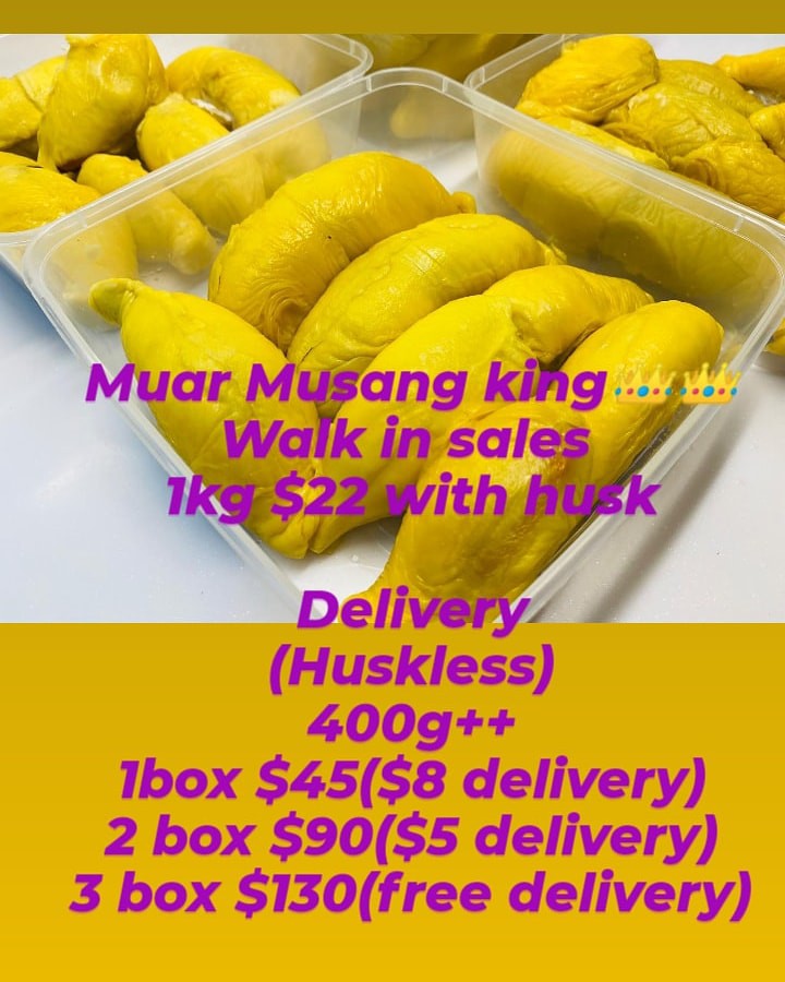 Muar Musang King Food Drinks Local Eats On Carousell