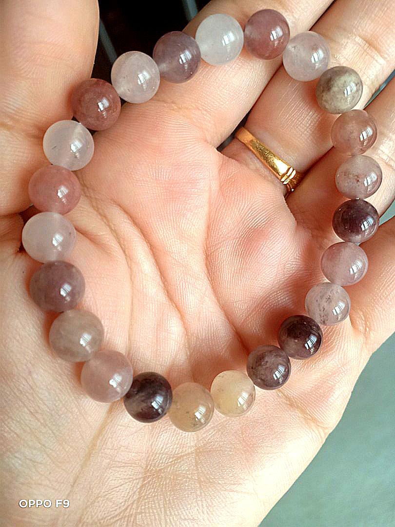 Natural Crystal Purple Berry Quartz Women S Fashion Jewelry Organisers Precious Stones On Carousell