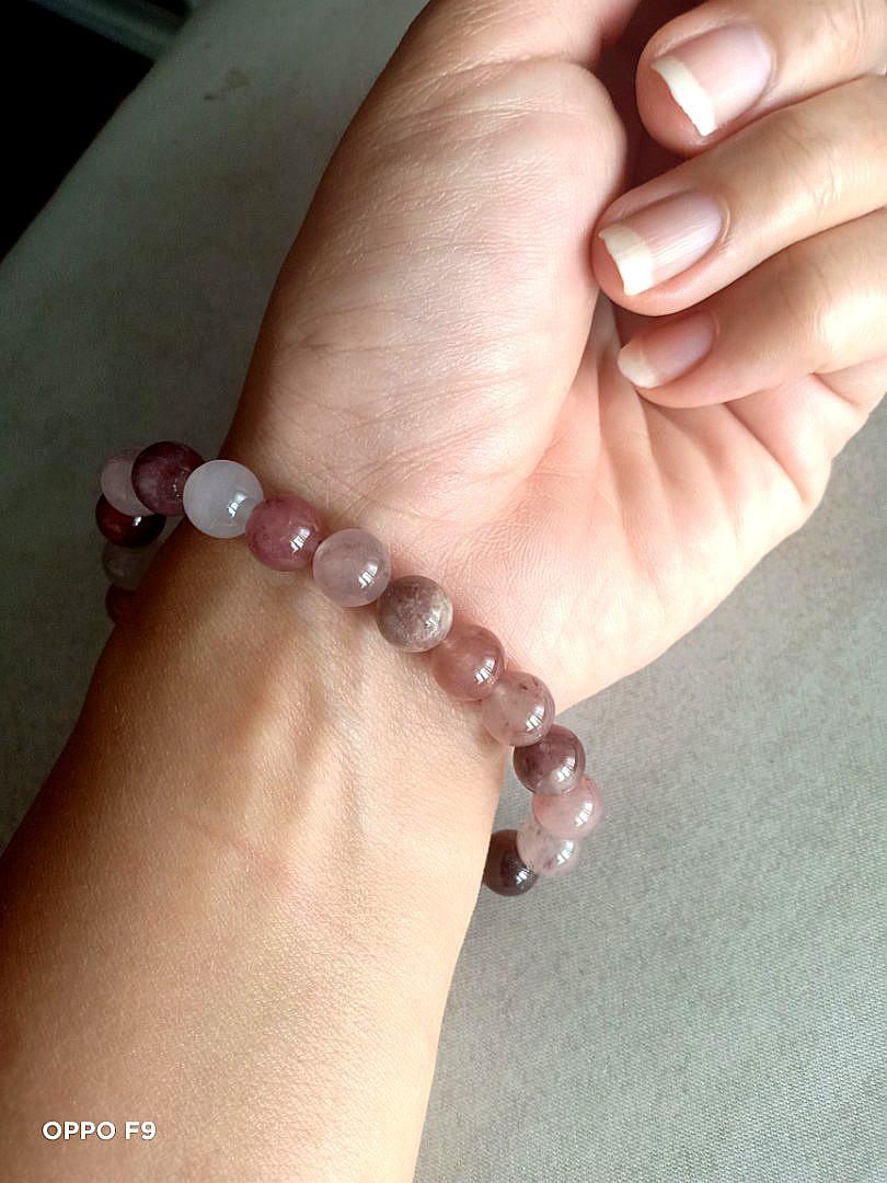 Natural Crystal Purple Berry Quartz Women S Fashion Jewelry Organisers Precious Stones On Carousell