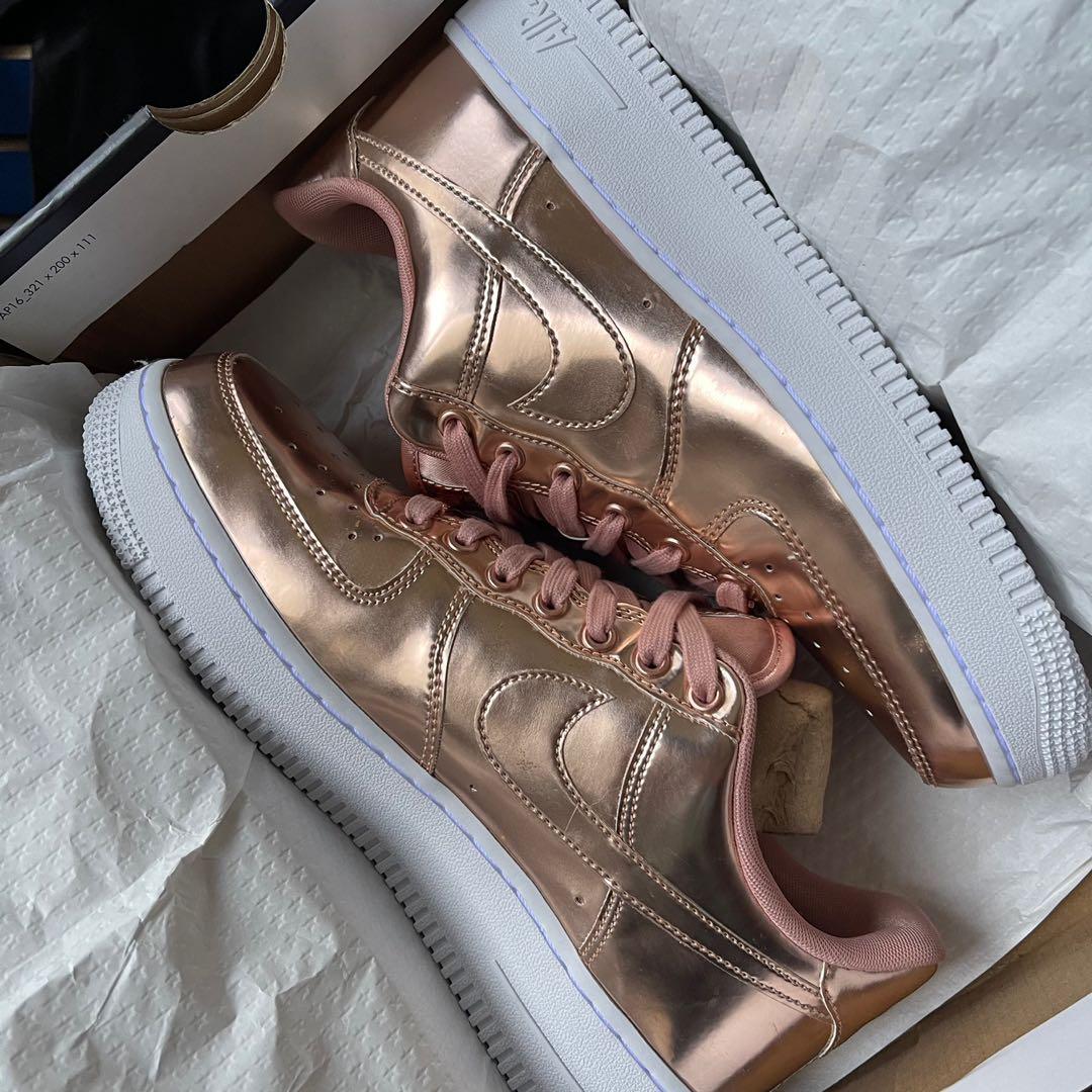 womens nike air force 1 rose gold