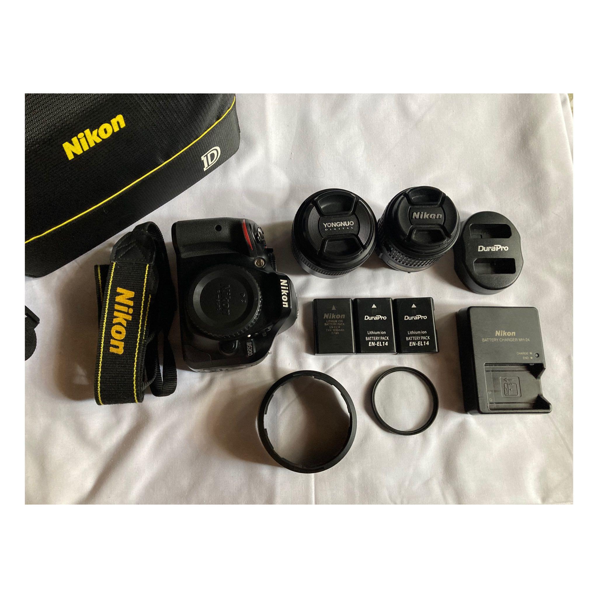 Nikon Camera Box Inclusions Nikon D5200 + inclusions, Photography, Cameras on Carousell