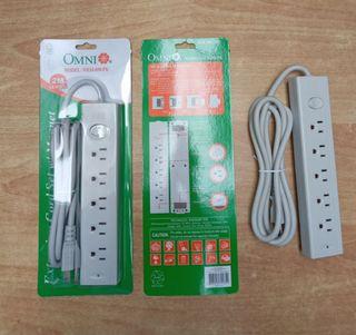 Omni extension cord with magnet 5 outlet 2 meters