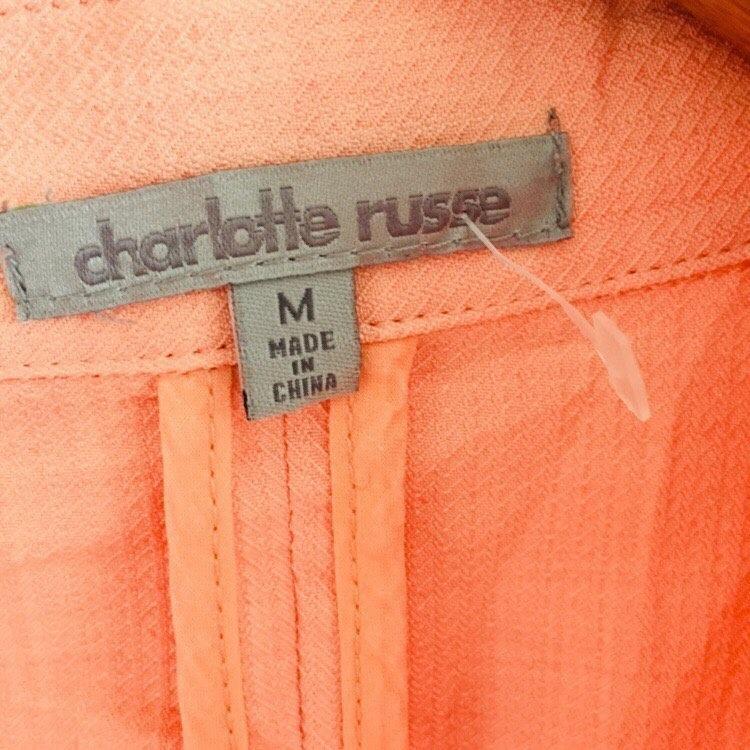 Pastel Orange Blazer, Women's Fashion, Coats, Jackets and Outerwear on