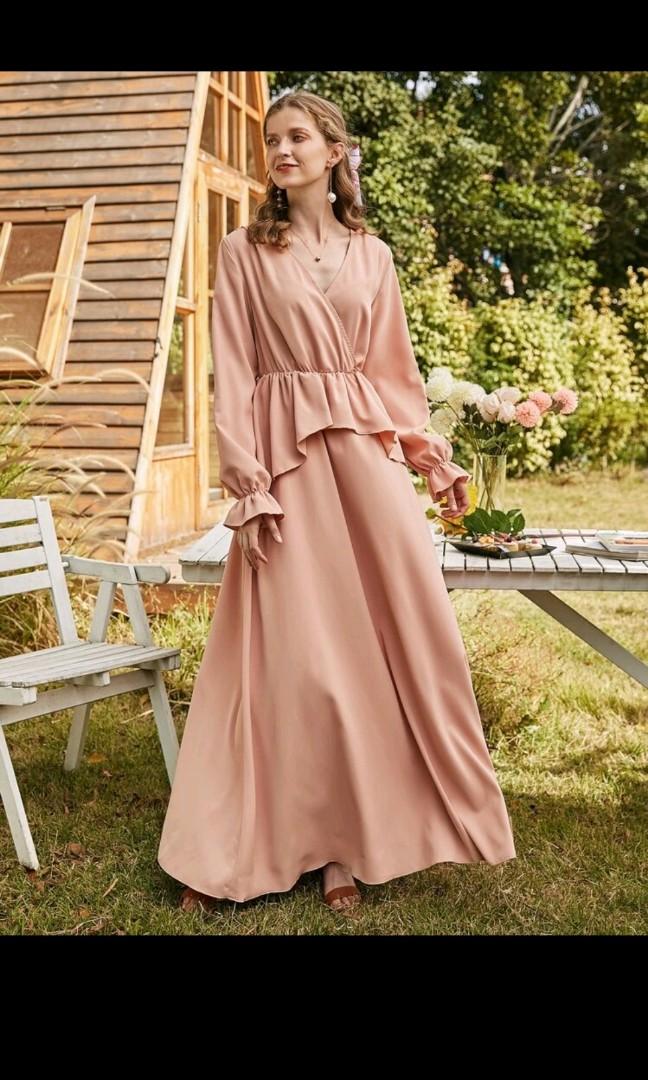 Peplum maxi hotsell