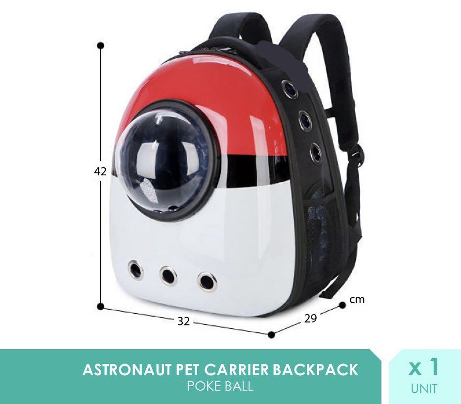 Pokeball pet backpack clearance
