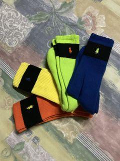 Brand New Polo Ralph Lauren Crew Socks For Men (4pairs Assorted Colors)
