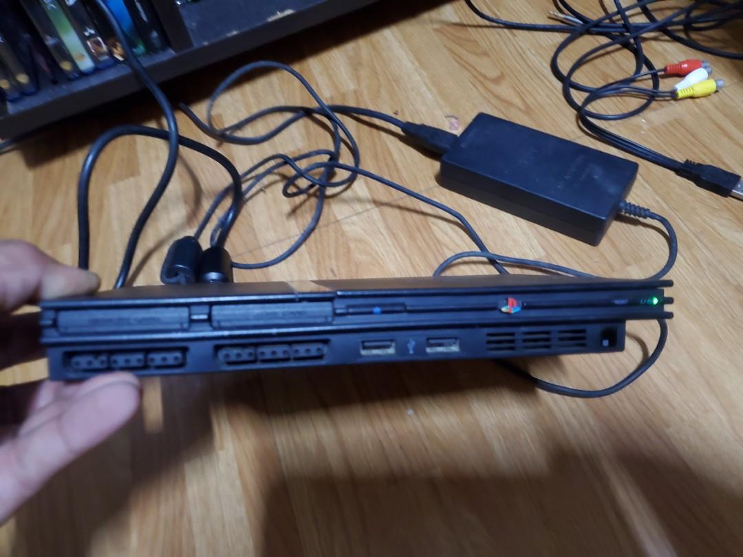 PS2 slim..unit powercord component av cable only, Video Gaming, Video