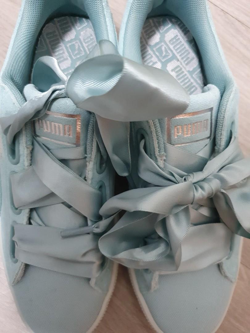 Puma suede sales bow flowery