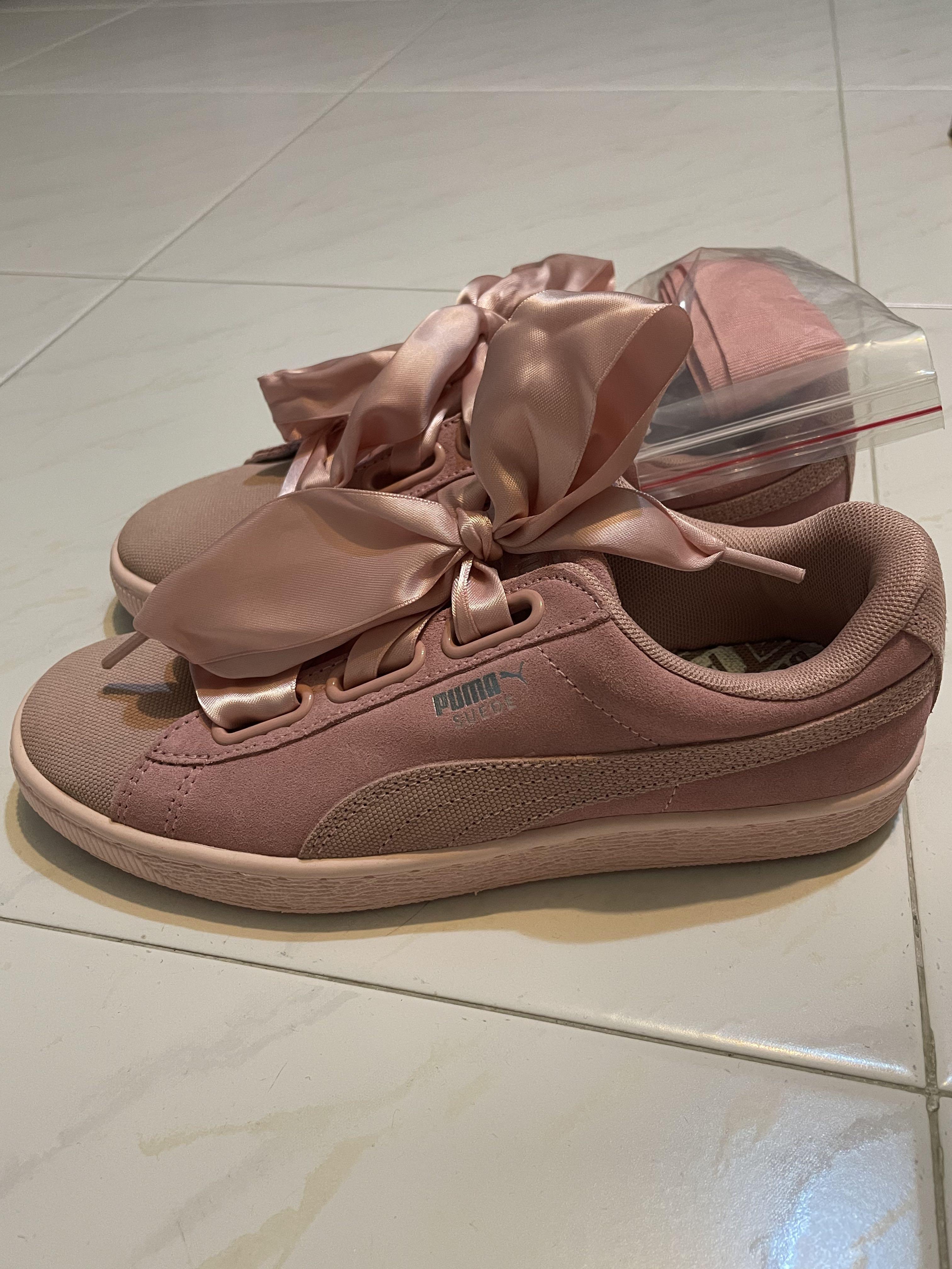 Puma suede hotsell heart ii women's