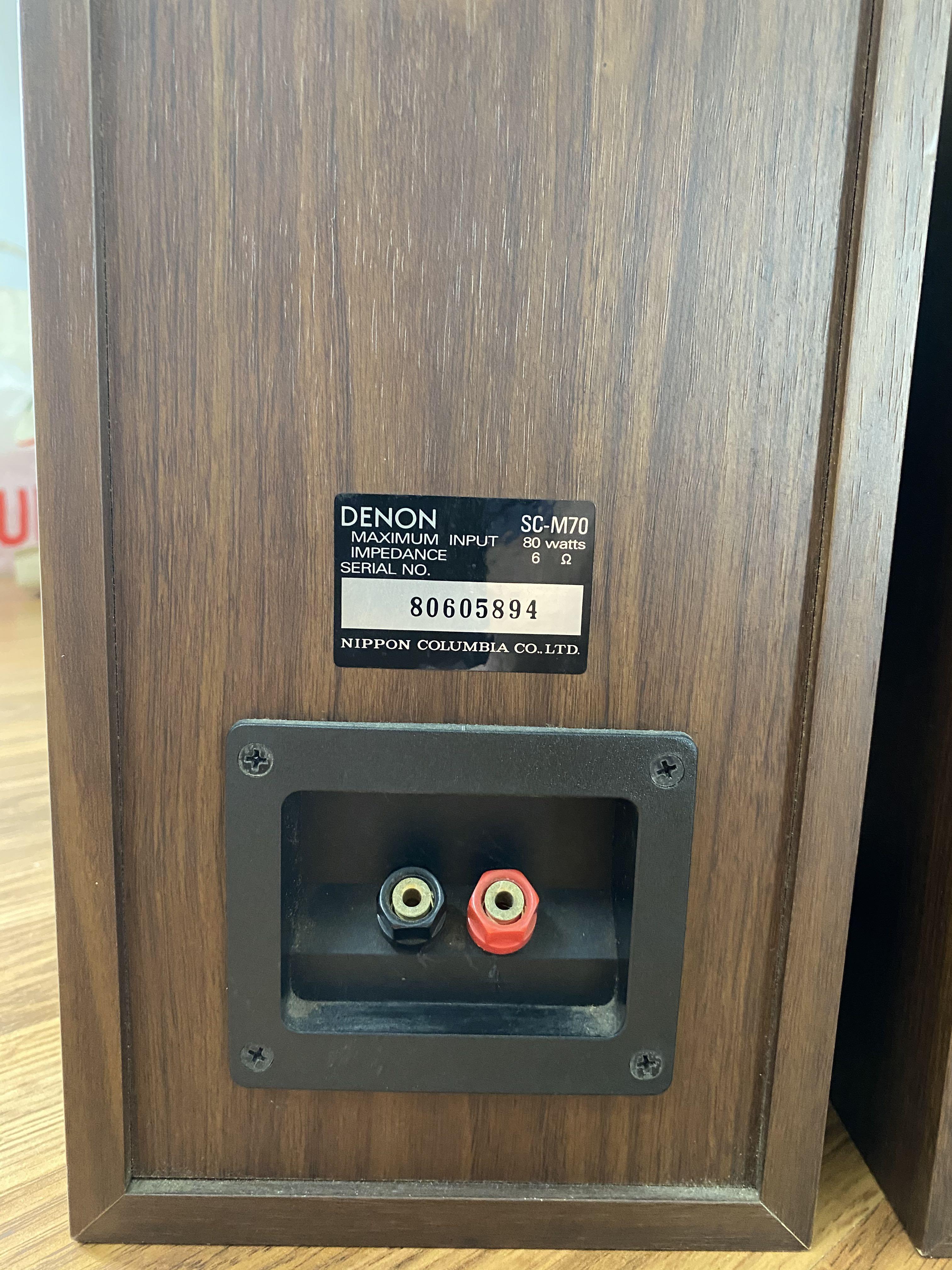 (RARE)DENON BookShelf Speaker SCM70, Audio, Soundbars, Speakers