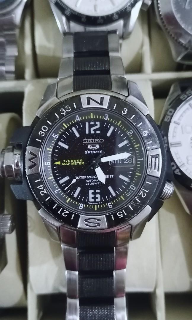 SEIKO MAP METER DIVERS WATCH SKZ317, Men's Fashion, Watches & Accessories,  Watches on Carousell