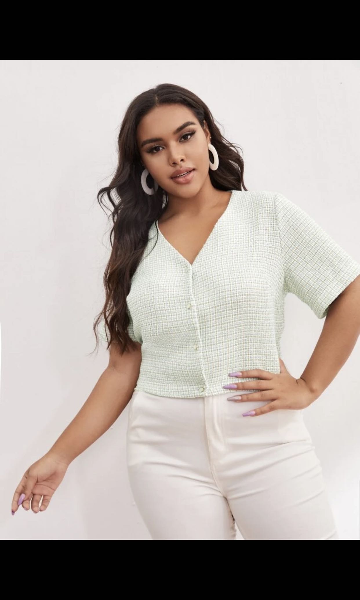 Shein Curve Plus Size Top Women S Fashion Tops Blouses On Carousell