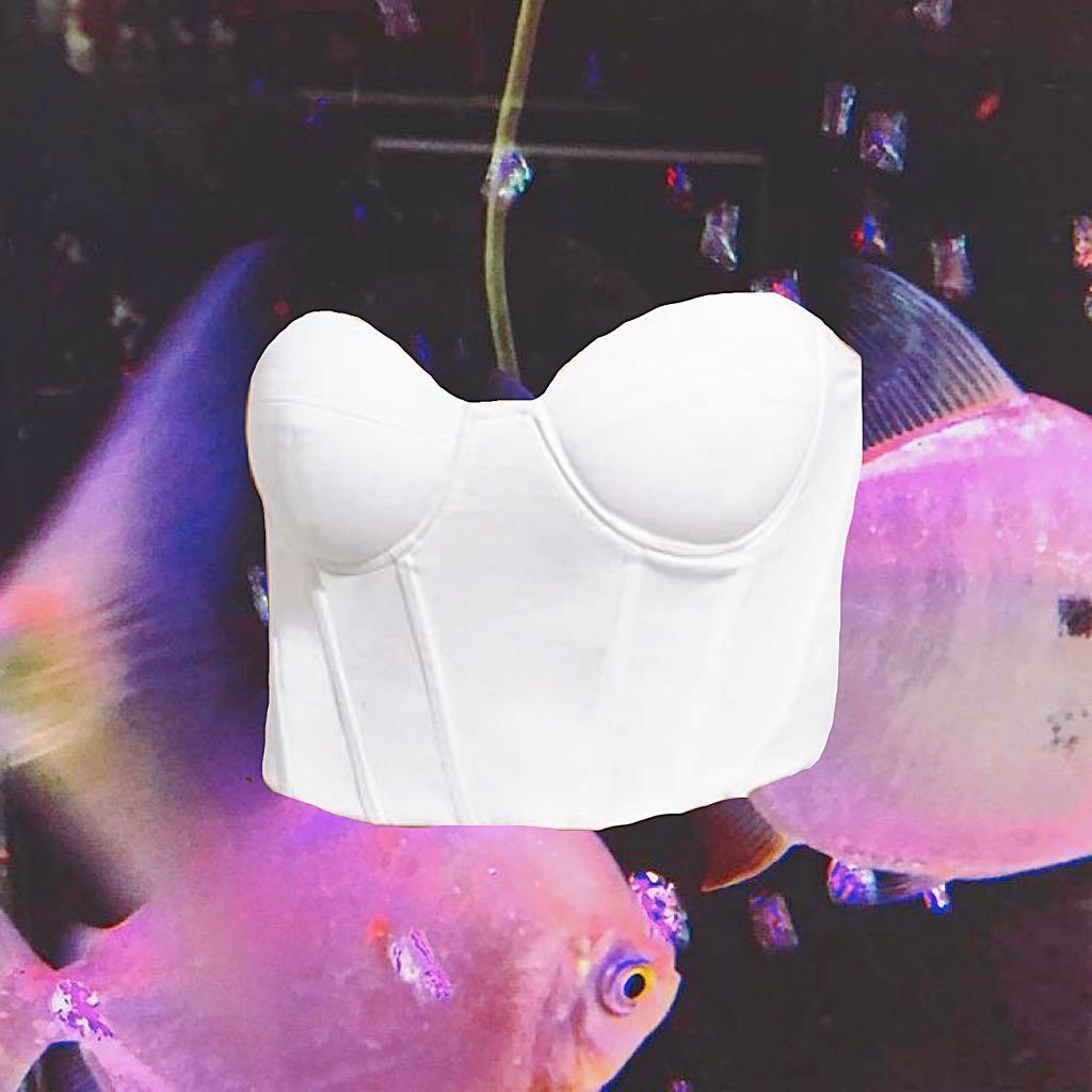 Shein white corset clearance