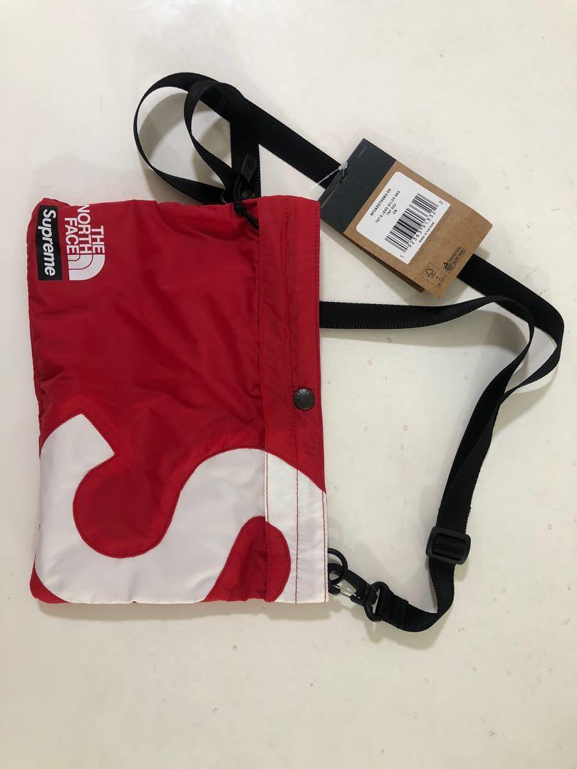 Supreme north face shoulder bag red cheap
