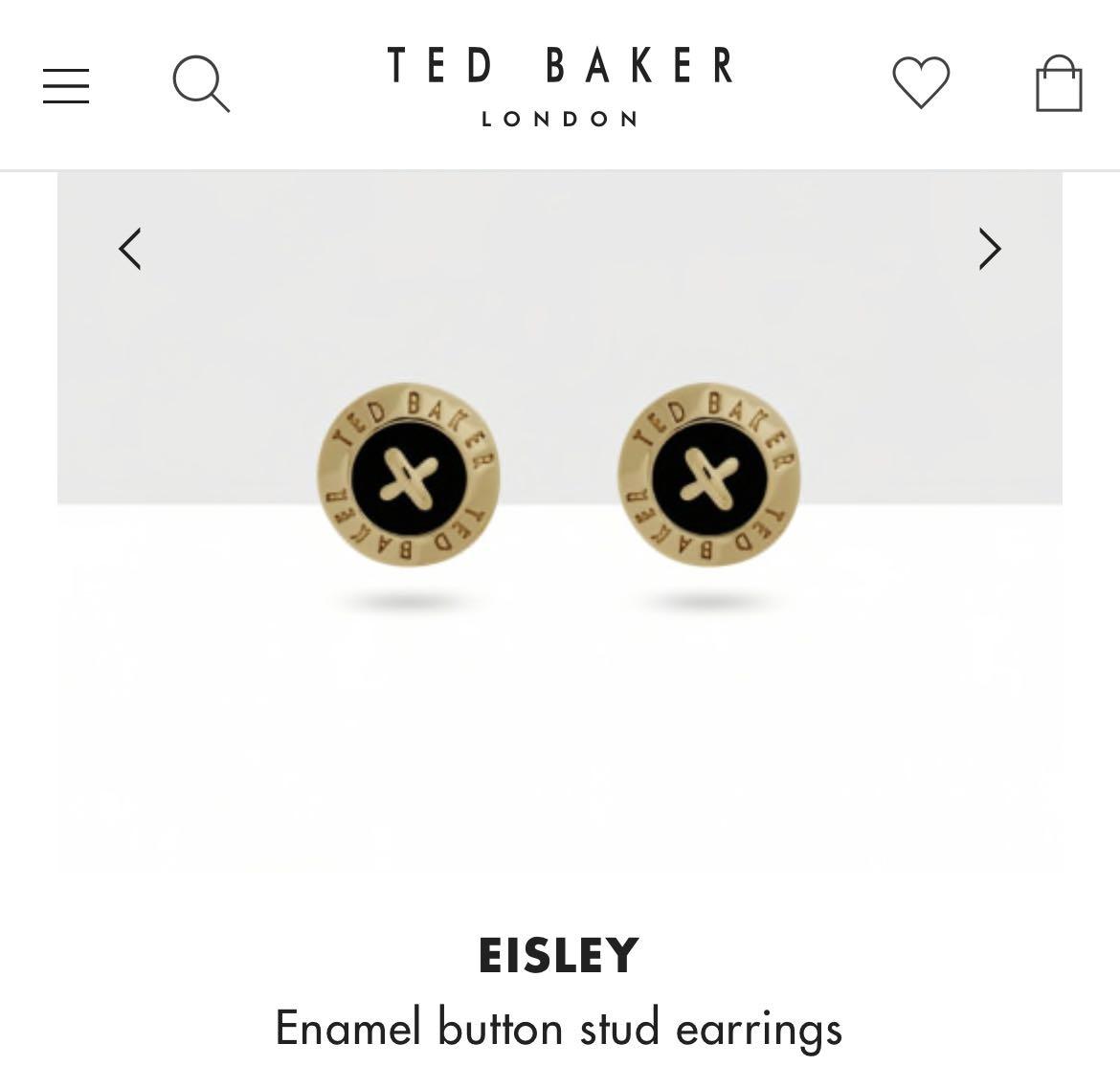 Ted baker eisley button stud earrings top
