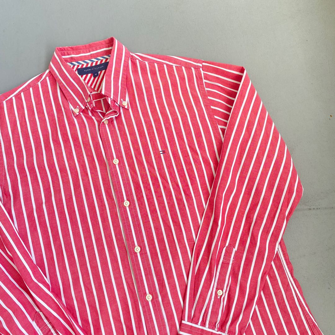 Tommy hilfiger candy stripe shirt on sale