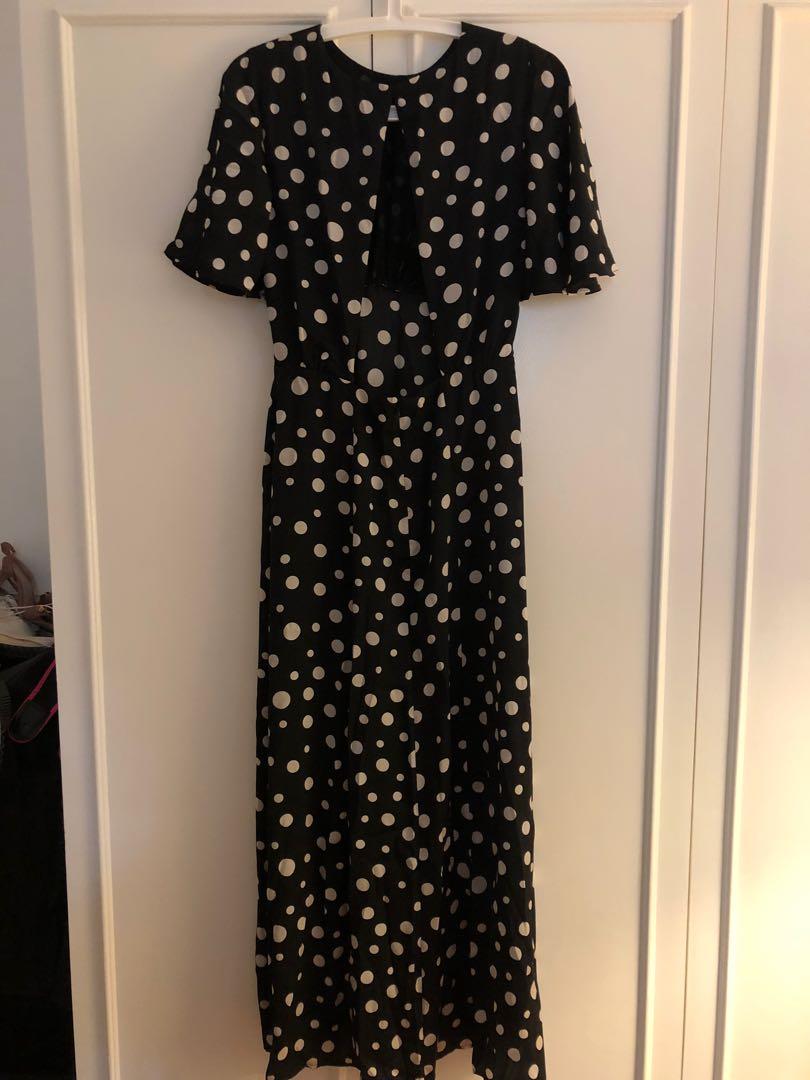 Topshop Polka Dot Maxi Dress Women s Fashion Dresses Sets