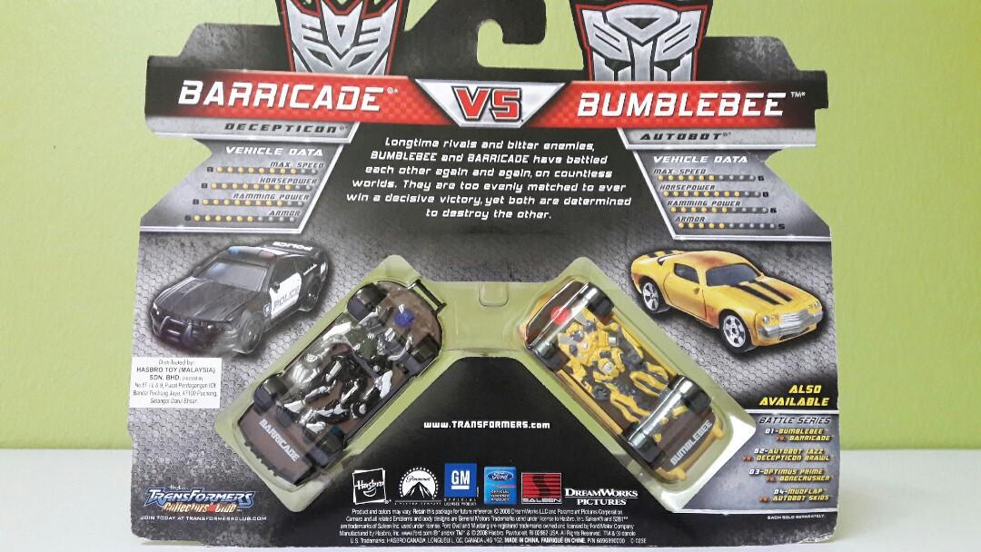 TRANSFORMERS RPM BUMBLEBEE VS BARRICADE MISB, Hobbies & Toys ...
