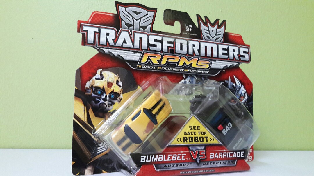 TRANSFORMERS RPM BUMBLEBEE VS BARRICADE MISB, Hobbies & Toys ...