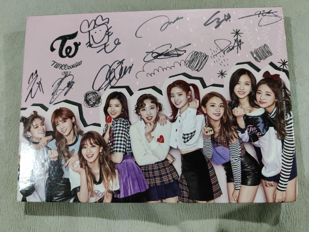 Twice Signed Lane 2 Knock Knock Pink Version Album Hobbies Toys Memorabilia Collectibles K Wave On Carousell