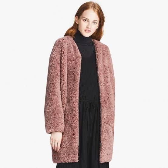 teddy bear coat uniqlo