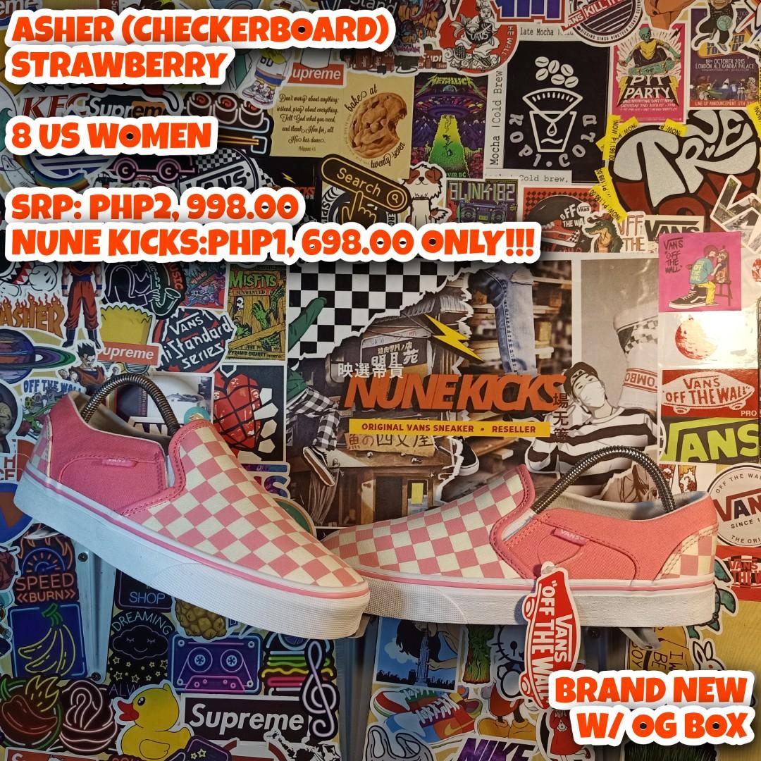 Strawberry vans checkerboard online