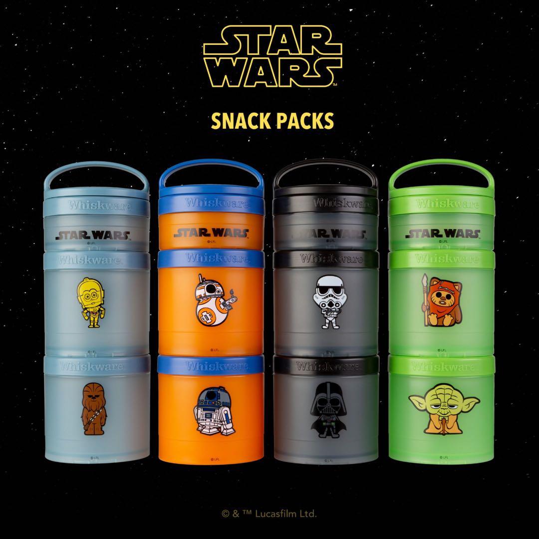 Whiskware Star Wars Stackable Snack Pack Containers - Vader & Stormtrooper