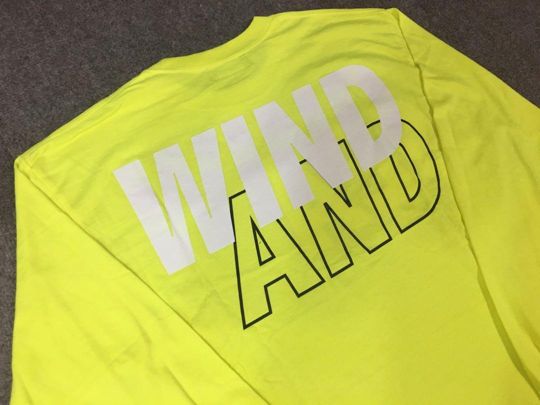 WIND AND SEA LOGO LONG SLEEVE CUT-SEWN A / YELLOW (CS-03) L/S TEE