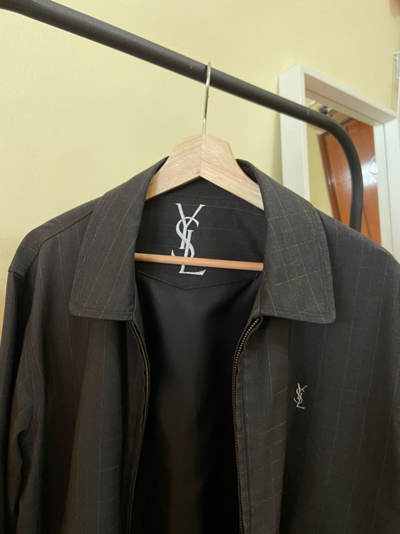 YSL vintage jacket ( Yves Saint Laurent Pour Homme 95), Men's Fashion,  Coats, Jackets and Outerwear on Carousell