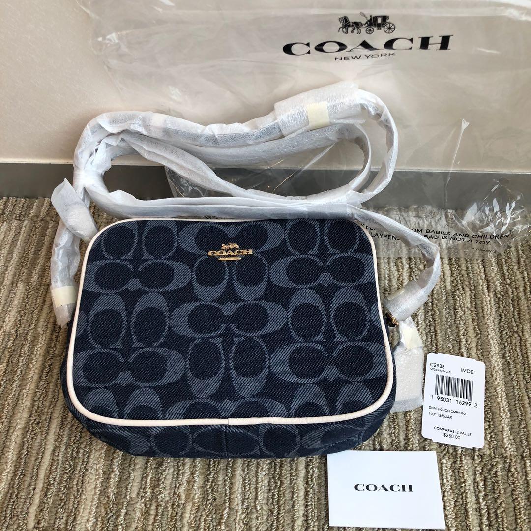 100 New Arrival Coach Demin Camera Crossbody Bag In Signature Jacquard C2938 女裝 手袋及銀包on Carousell 100 New Arrival Coach Demin Camera Crossbody Bag In Signature Jacquard C2938 女裝 手袋及銀包on Carousell