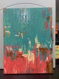 Abstract Painting “Serenity” on 12 X 16 stretched canvas