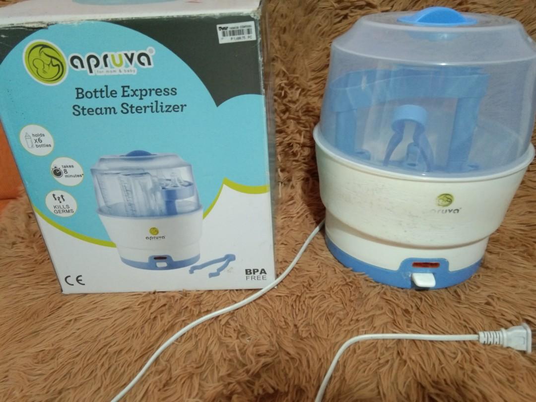 Apruva Bottle Sterilizer holds 6 bottles Babies Kids Nursing