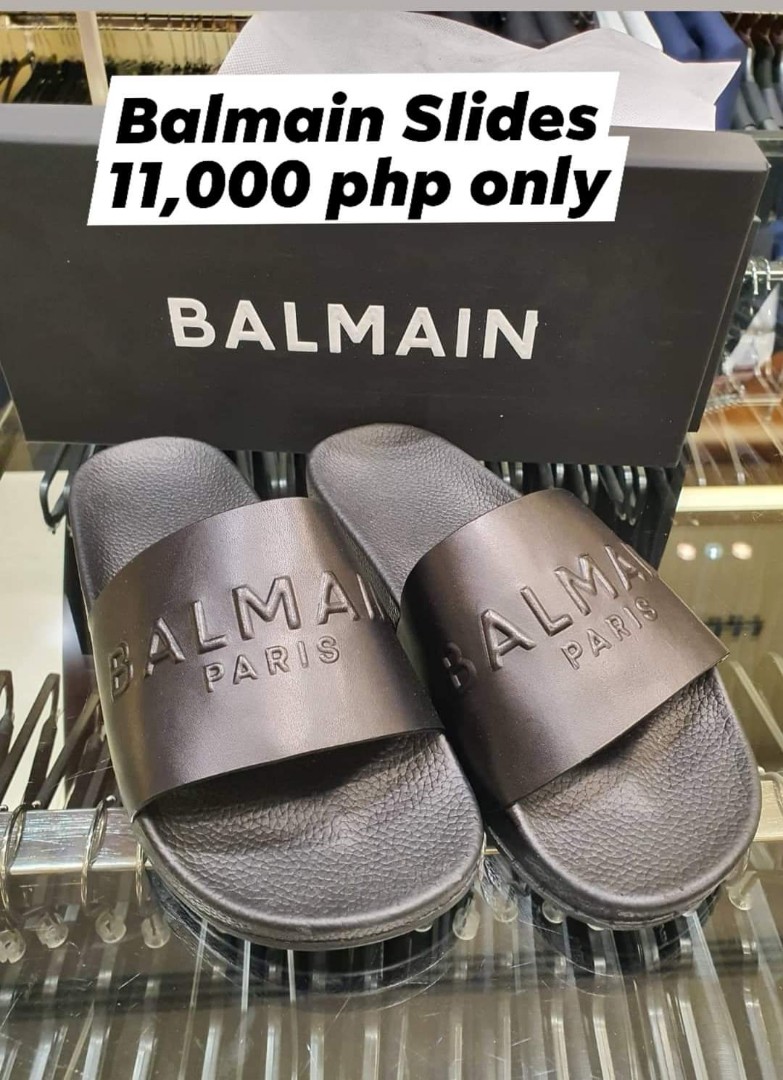 balmain slides mens