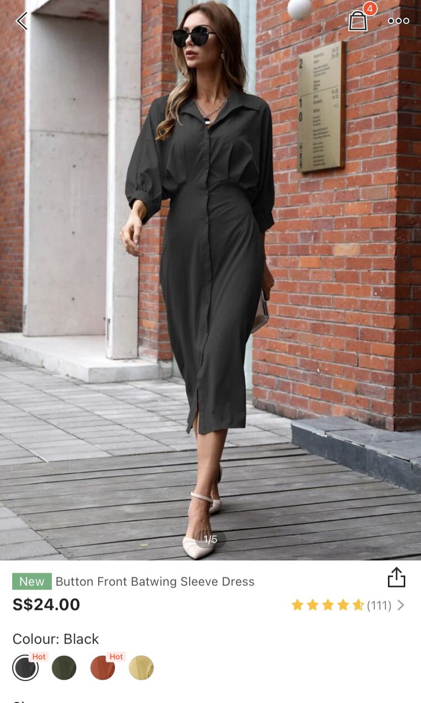 Batwing jersey deals dress